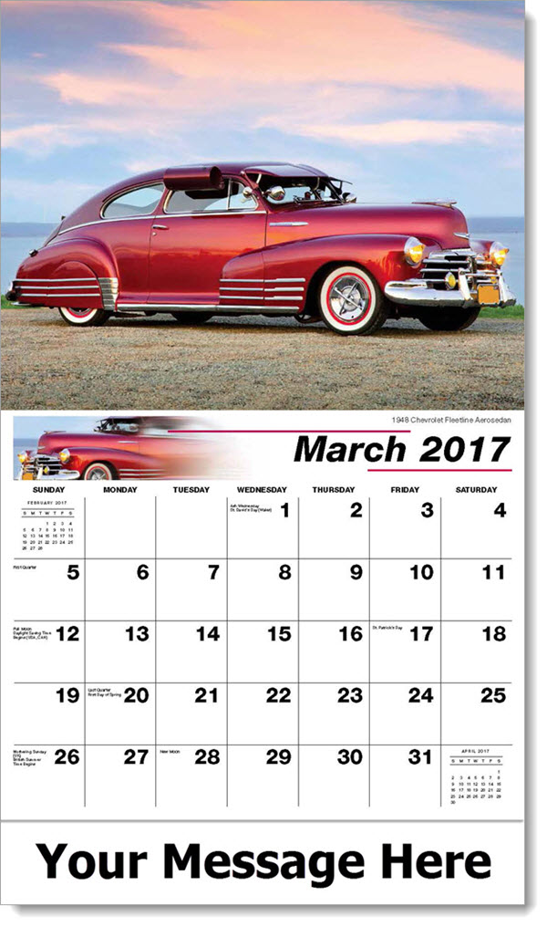 Classic Cars Calendar Auto Calendar Vintage Cars Promo Calendars