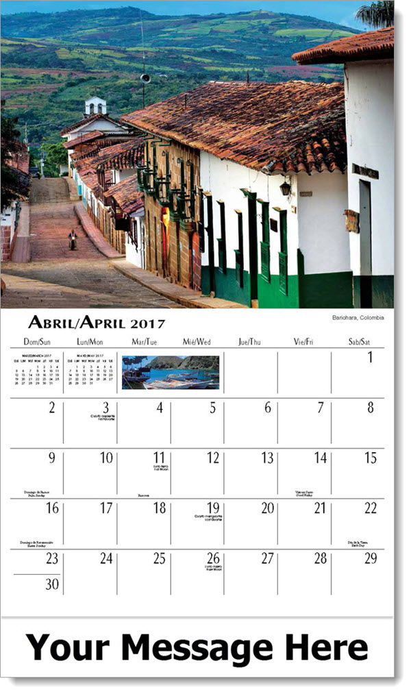 Beauty of Latin America Calendar SpanishEnglish Calendar Promo