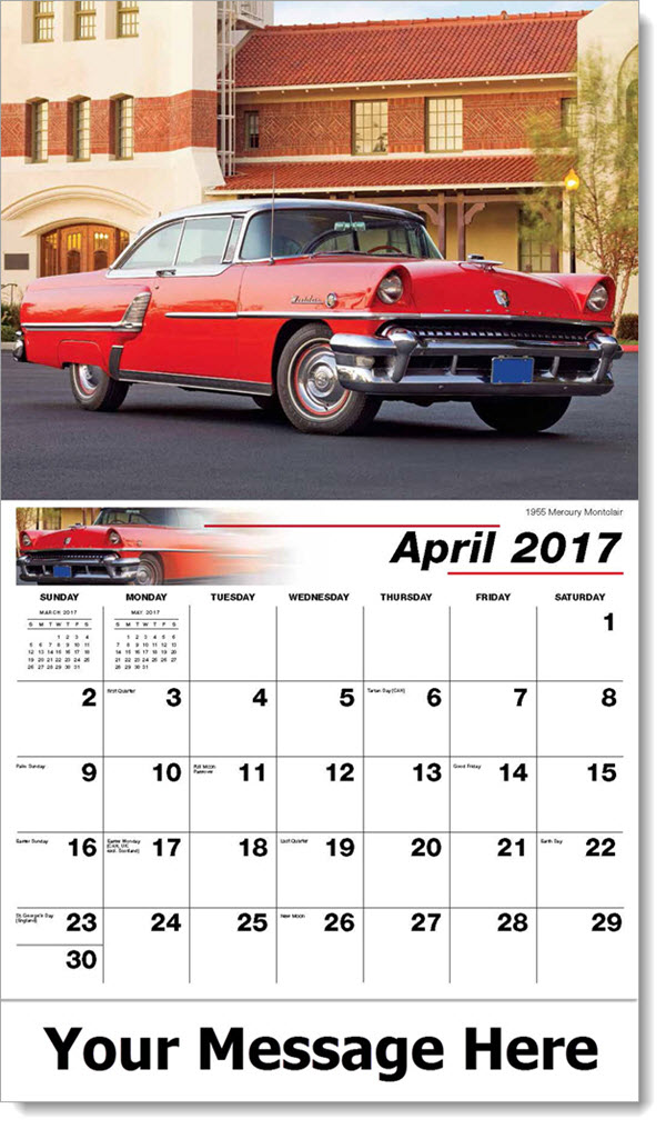 Ford Classics Wall Calendar Personalized Promotional calendar