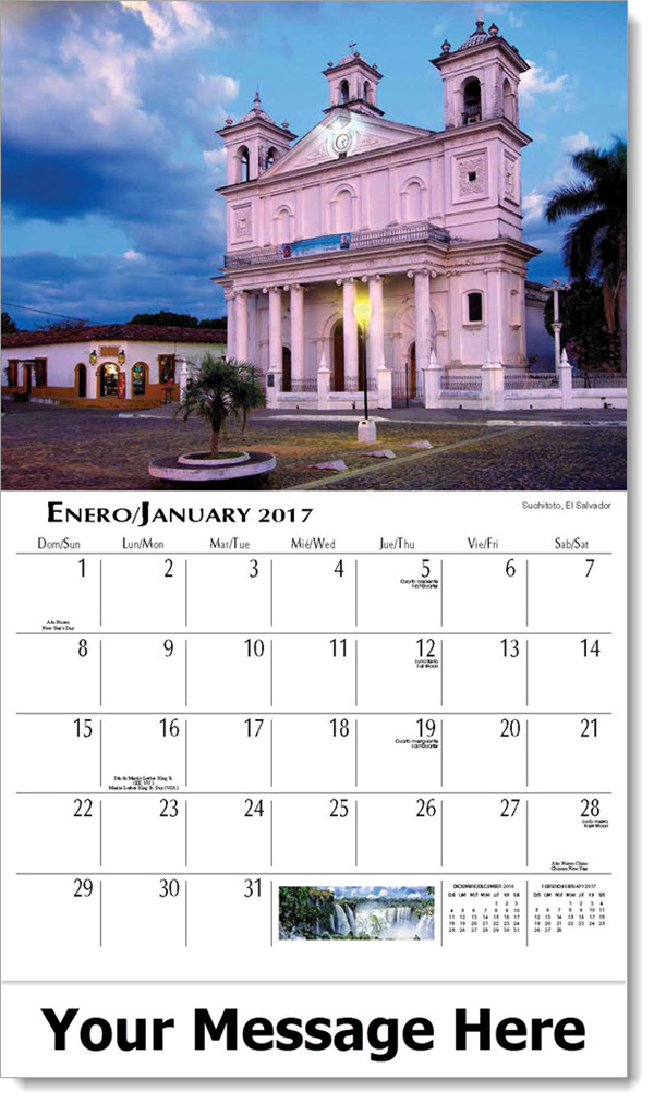 Beauty of Latin America Calendar SpanishEnglish Calendar Promo
