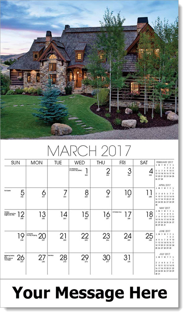 Luxury Custom Home Wall Calendars Promo Advertising Calendars for