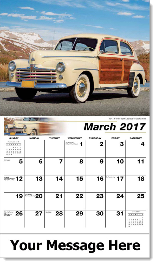 Ford Classics Wall Calendar Personalized Promotional calendar