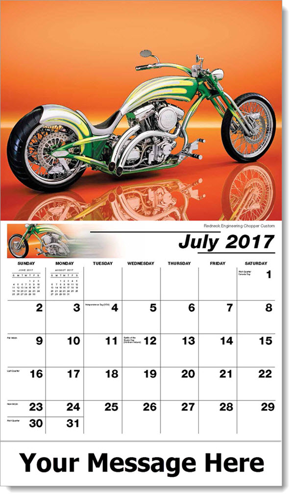 Custom Motorcycles Wall Calendar Wholesale Business Calendars