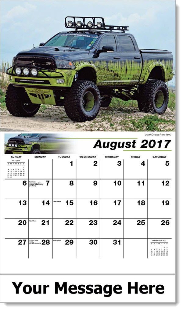 Custom Pickup Trucks PumpedUp Pickups Promotional Calendar