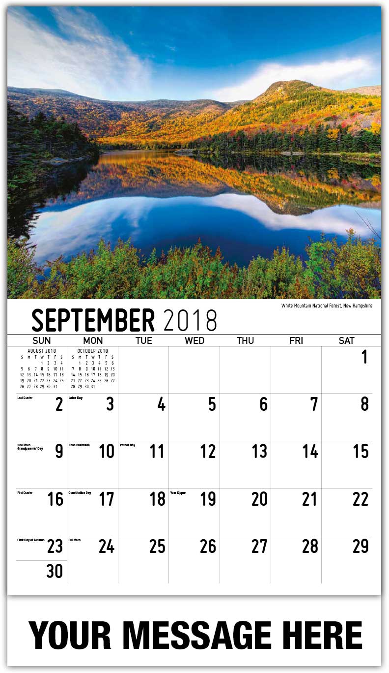 New England States Calendar 65¢ Business Promotional Calendars