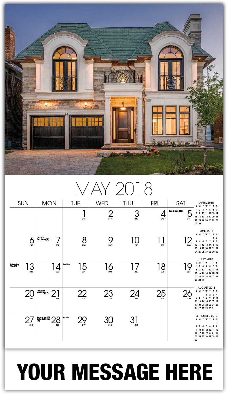 Luxury Custom Home Wall Calendars 65¢ Promo Advertising Calendars for