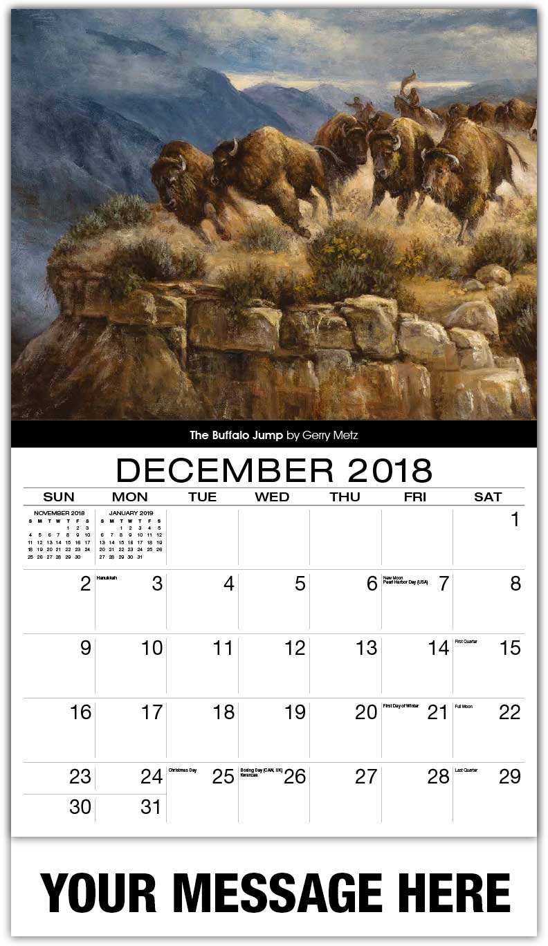 Old West Art Calendar Spirit of the West Promotional Wall Calendars