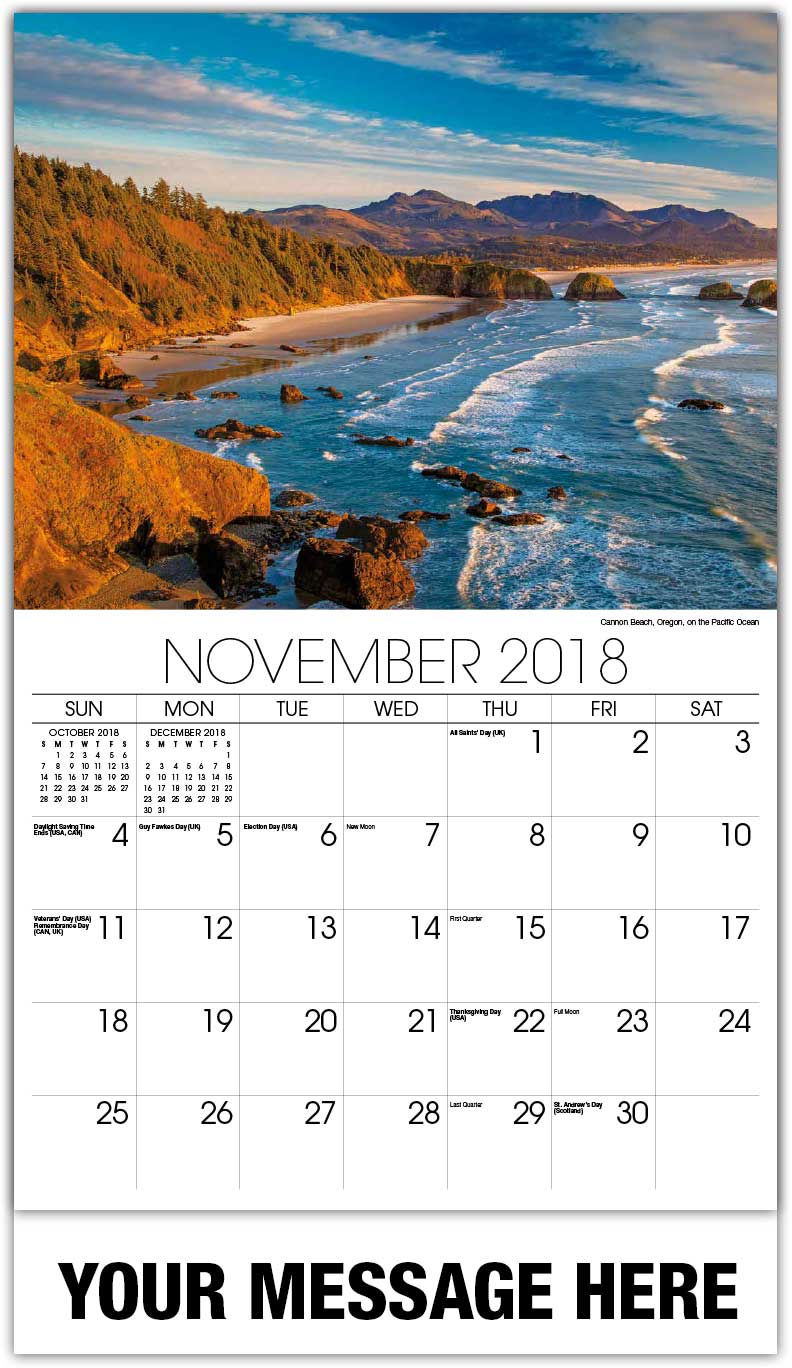 Sun, Sand and Surf Beaches Calendar 65¢ promotional wall calendars