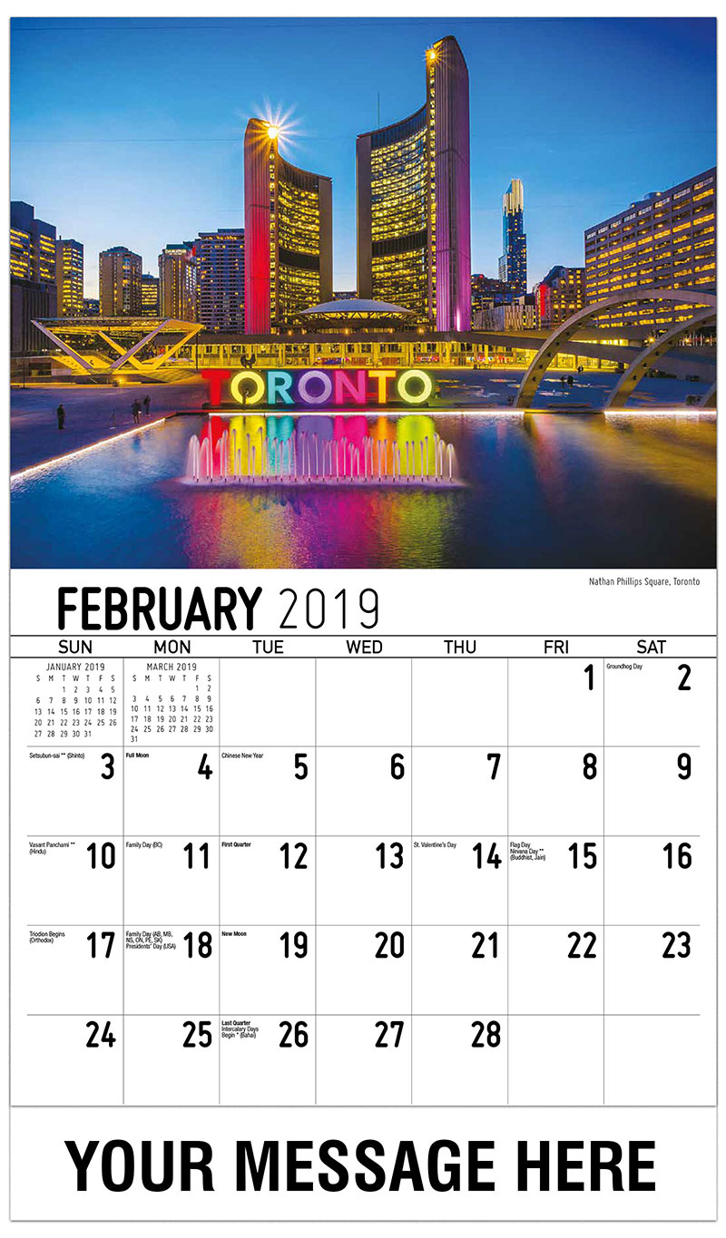 Scenes of Ontario Calendar 65¢ Ontario Scenic Promotional Calendar