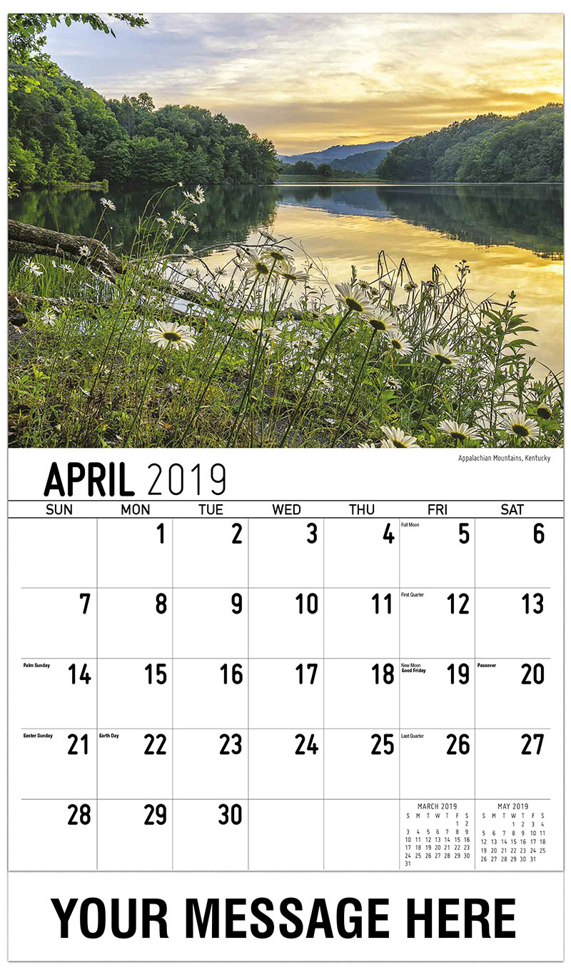 Southeast United States Scenic Calendar 65¢ Business Promotional Calendar