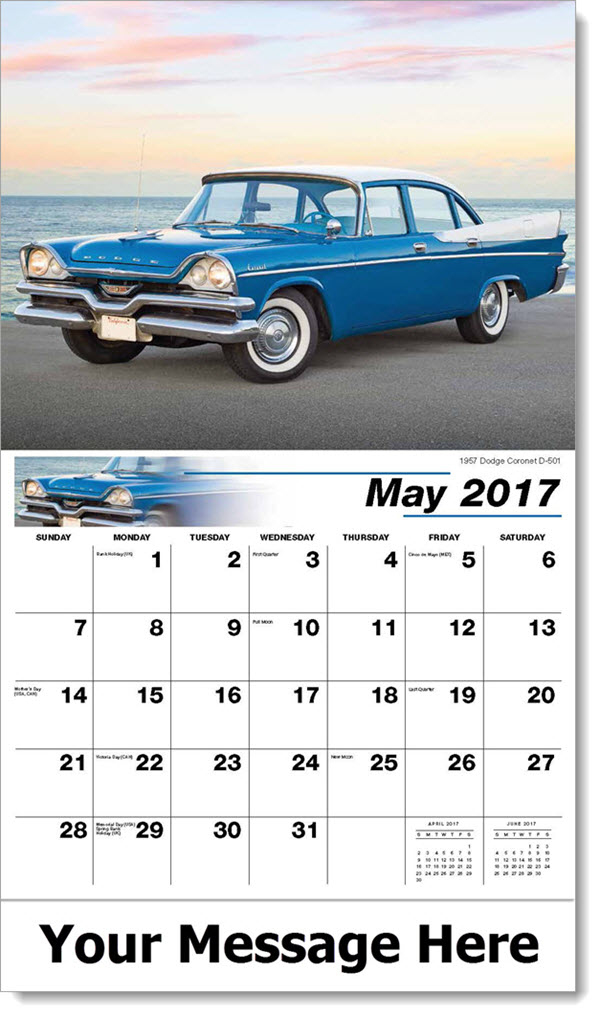 Classic Cars Calendar | Auto Calendar | Vintage Cars | Promo Calendars