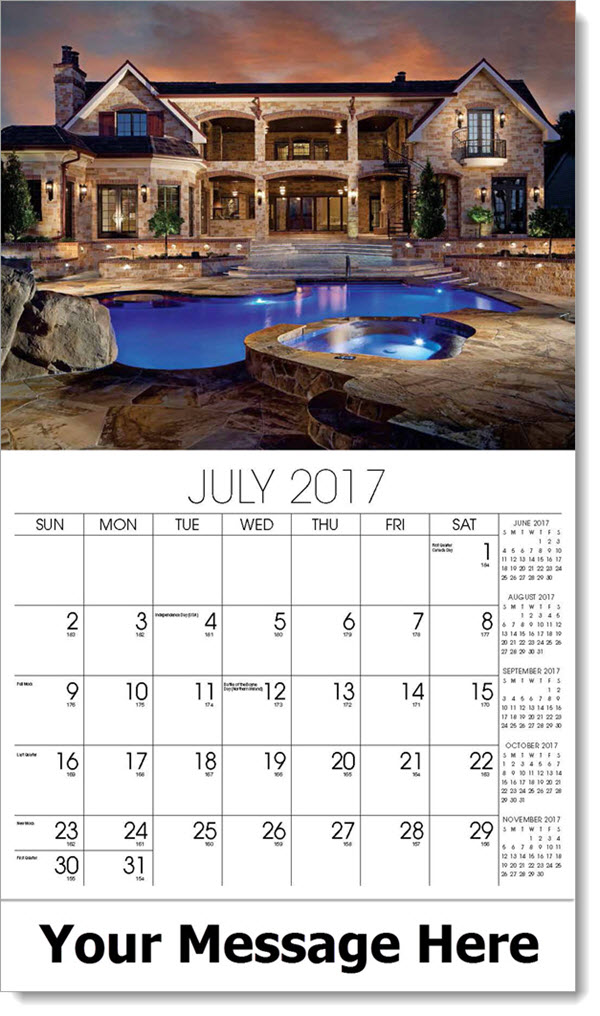 Luxury Custom Home Wall Calendars | Promo Advertising Calendars for ...