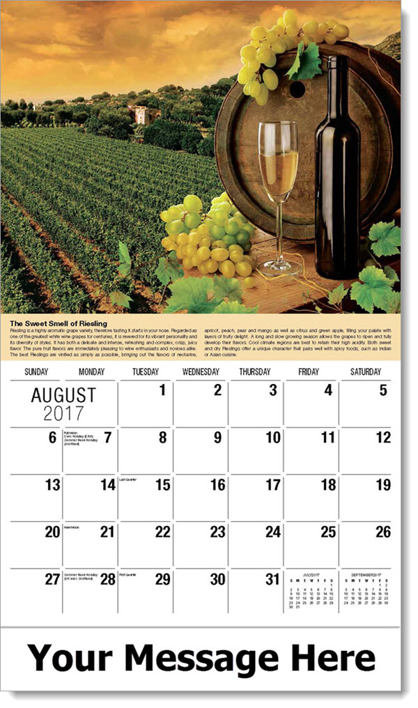 Wine Tips Promotional Calendar | Vintages | Wine Storage and Serving Tips