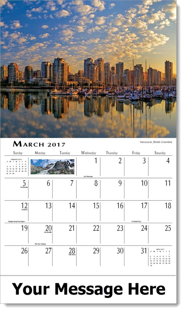 Scenes of Western Canada | Western Canada Provinces Calendar