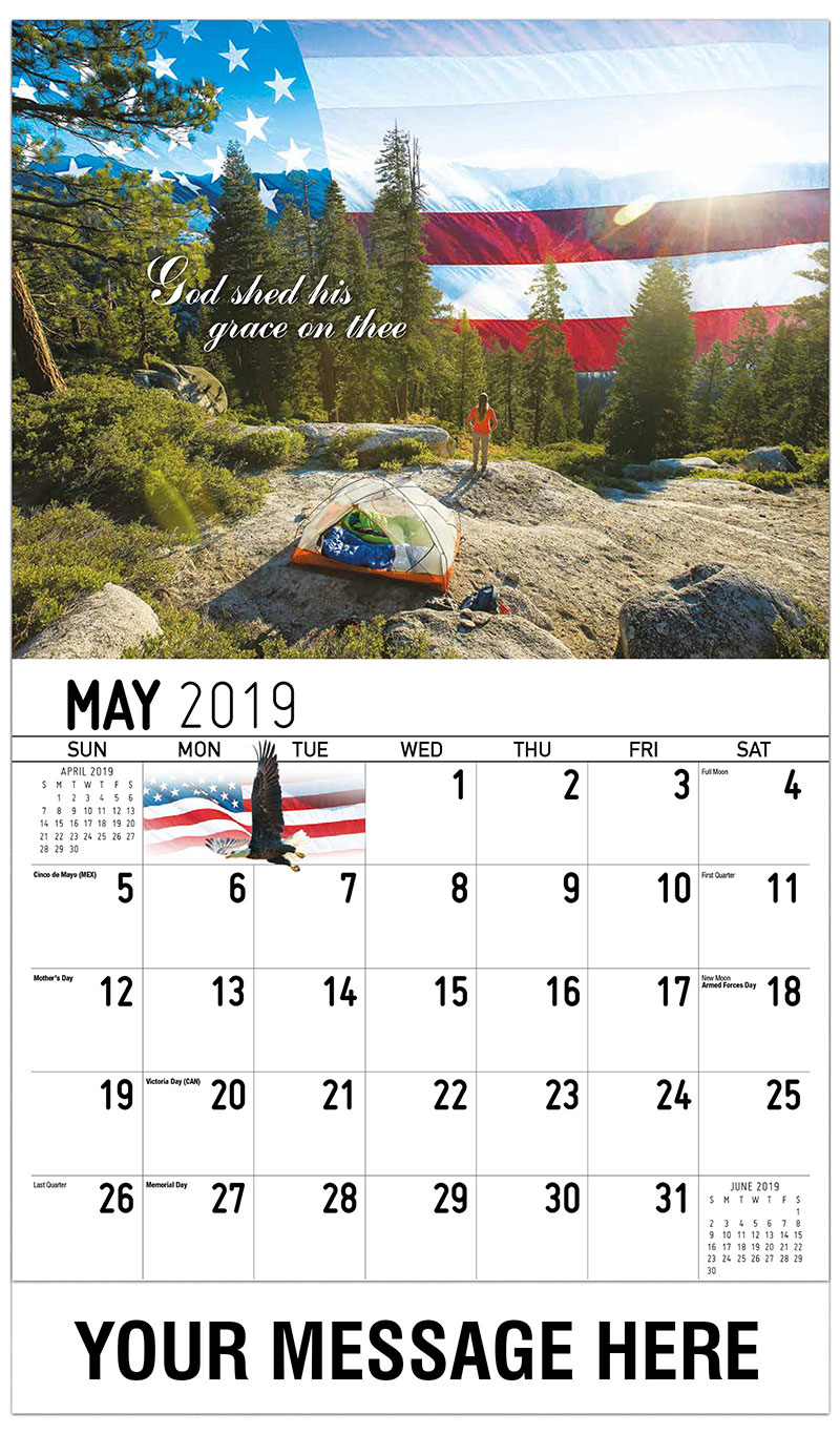 America the Beautiful Patriotic Promotional Calendar | US Patriotism