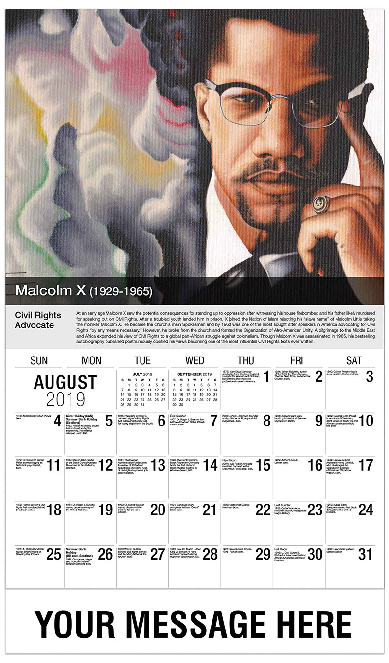 Black History Calendar  65¢ African American History 