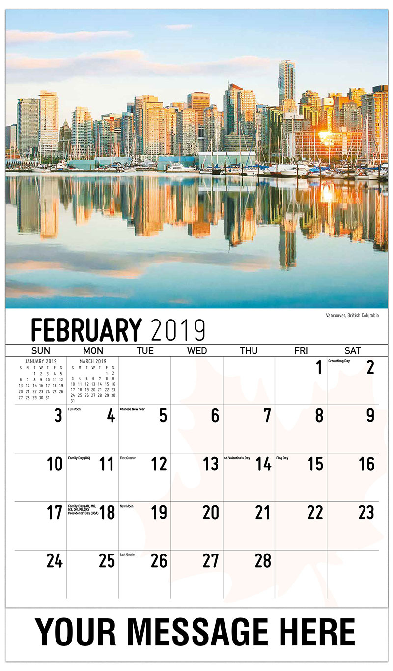 Scenes of Canada Calendar | Business Advertising Calendar low as 65¢