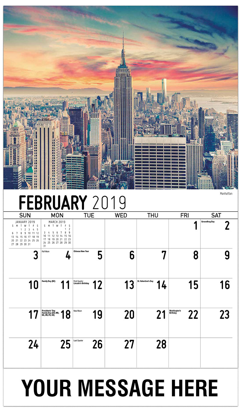 Scenes of New York New York State Scenic Calendar 65¢ Advertising