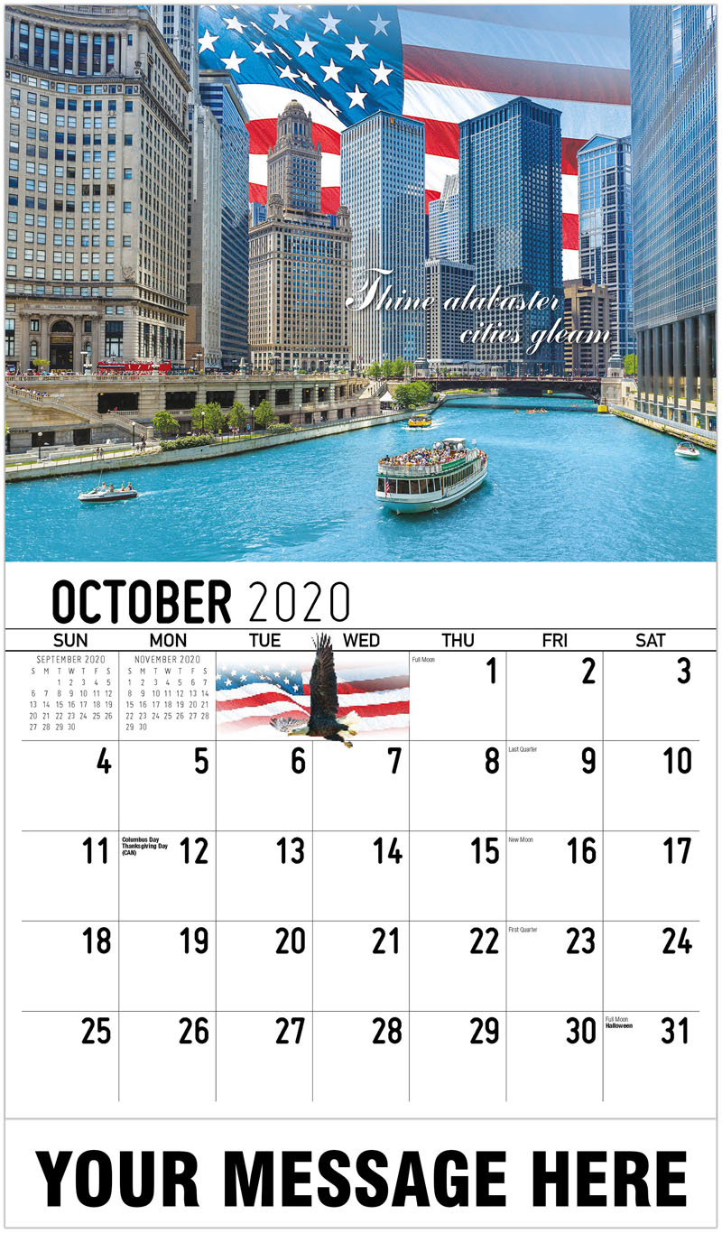 2020 Promotional Calendar America the Beautiful | US Patriotism Calendar