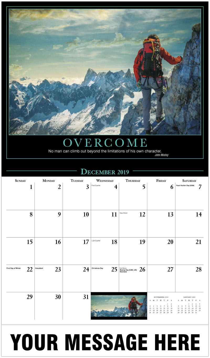 Motivational Quotes Calendar | 2020 promotional calendar | motivation