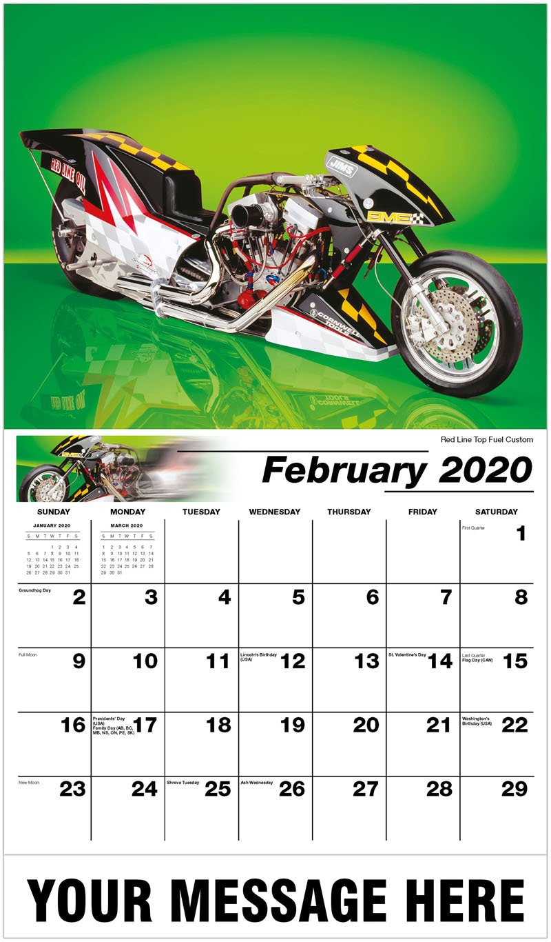 Custom Motorcycles Wall Calendar 2020 Business advertising calendar