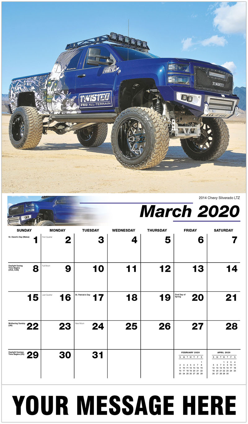 Custom Pickup Truck Promotional Calendar 65& cent; business advertising