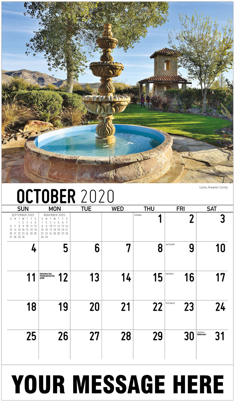 2020 Scenes of Texas Calendar | Texas State Promotional Wall Calendar