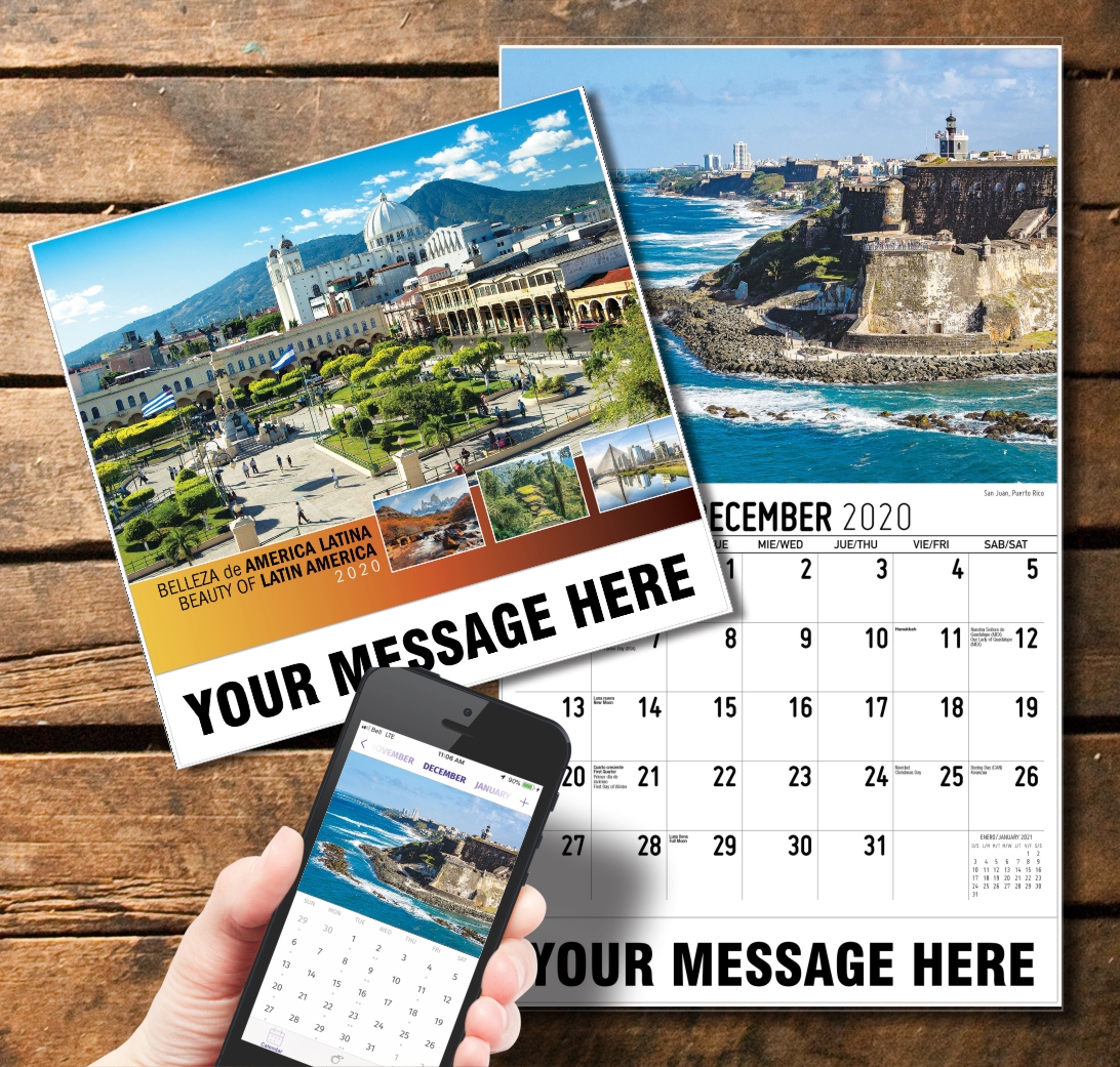 Beauty of Latin America Calendar | 2020 Business Promo Calendar