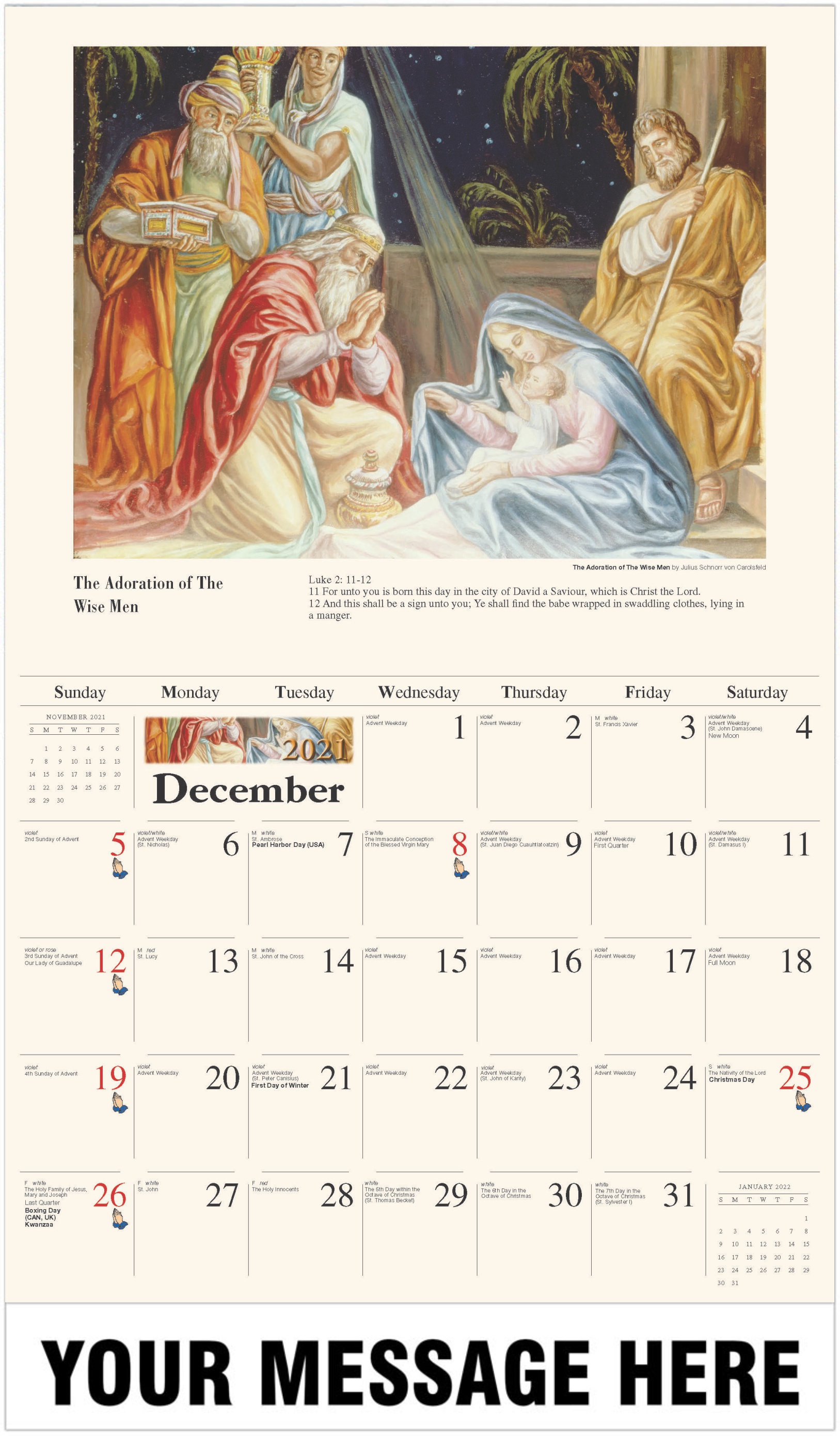 Catholic Art 2021 Promotional Calendar | Fundraising and ...