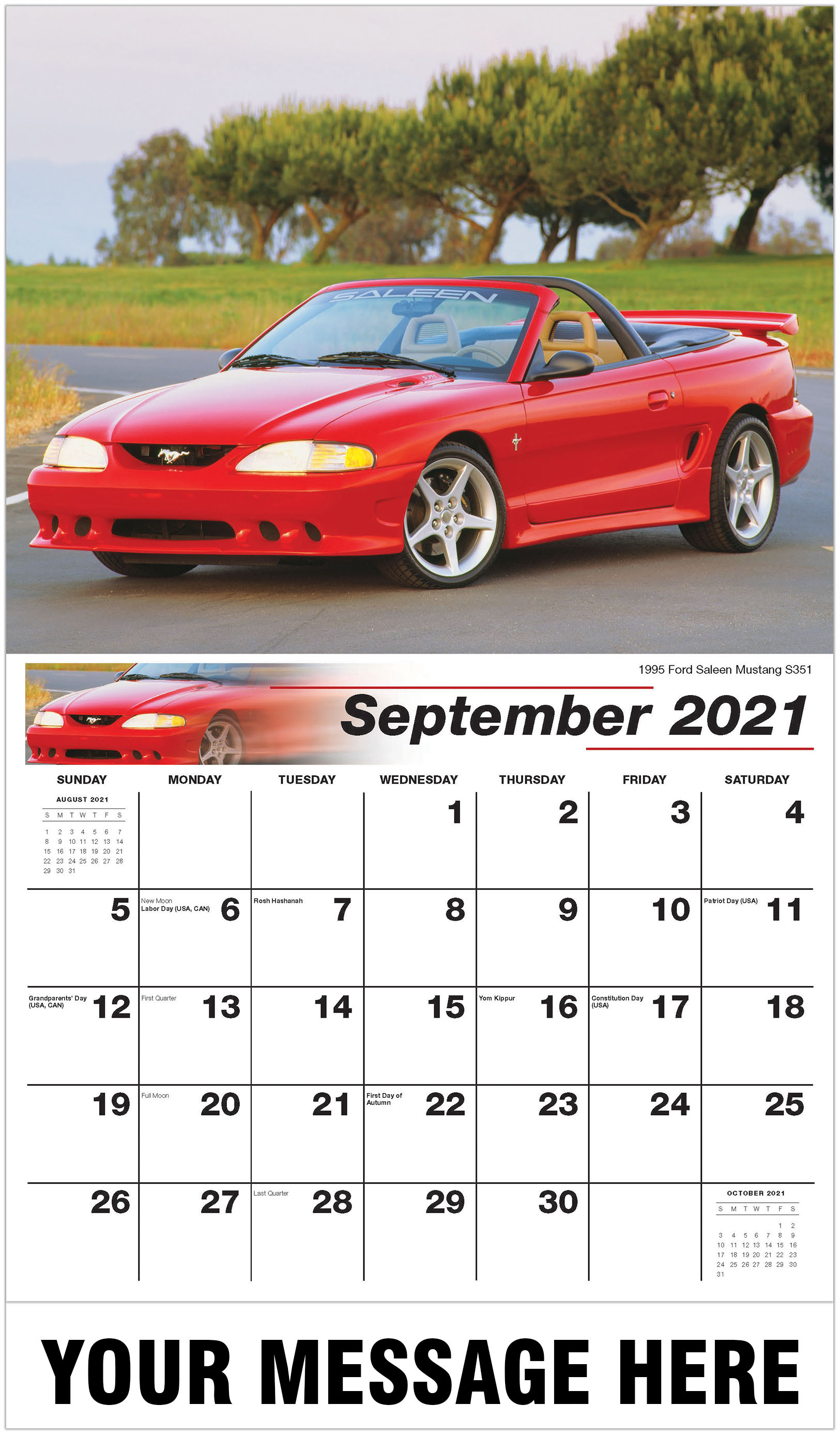 Ford Classic Cars Wall Calendar | 2021 Business Promotional calendar