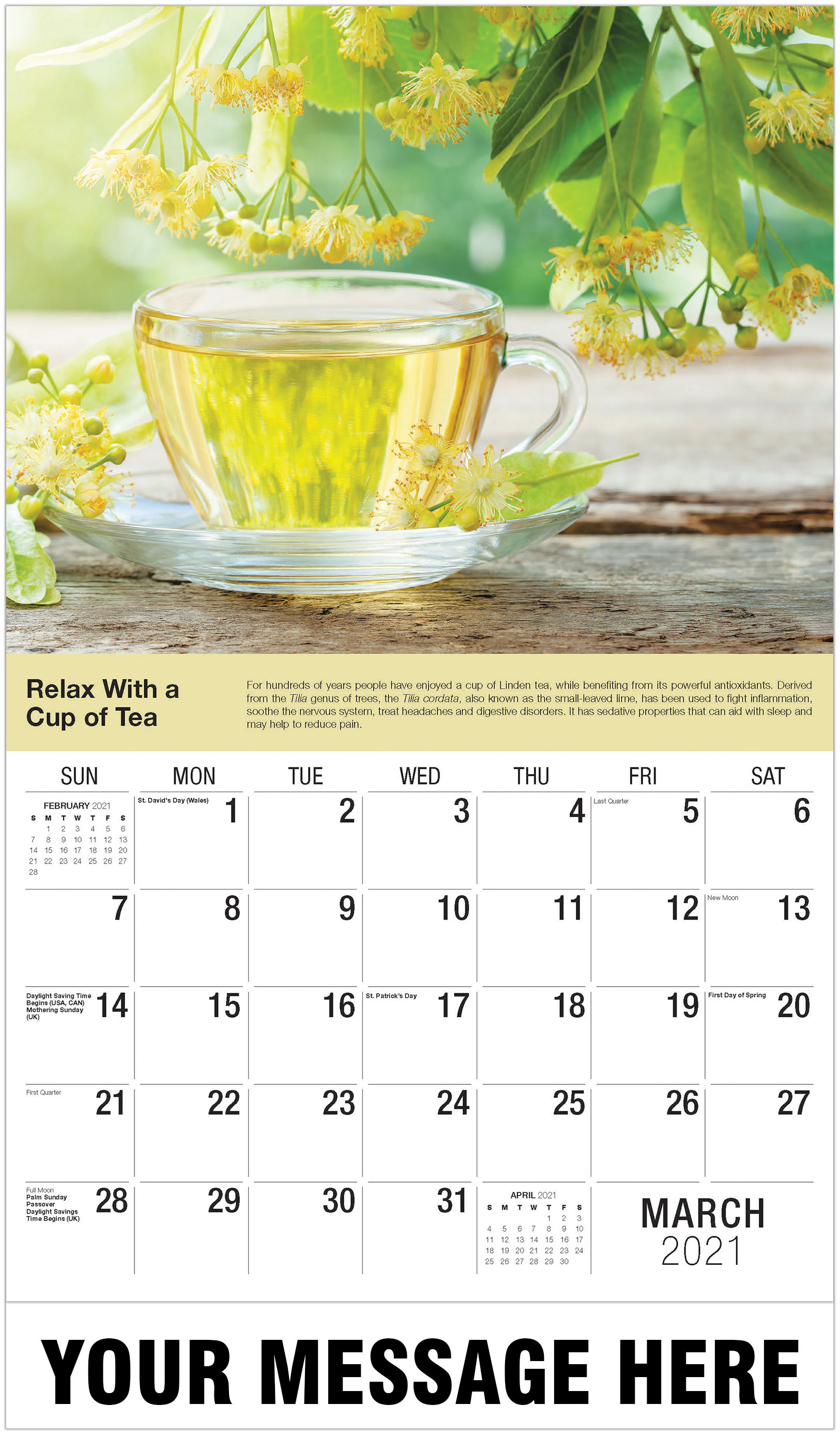 Health and Wellness Tips 2021 Promotional Calendar ...