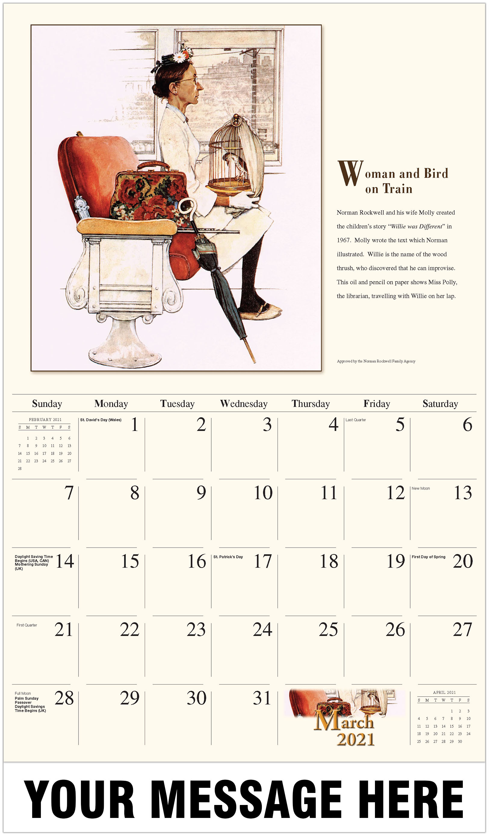 Norman Rockwell Art Promotional Calendar | 2021 Business Promotional ...