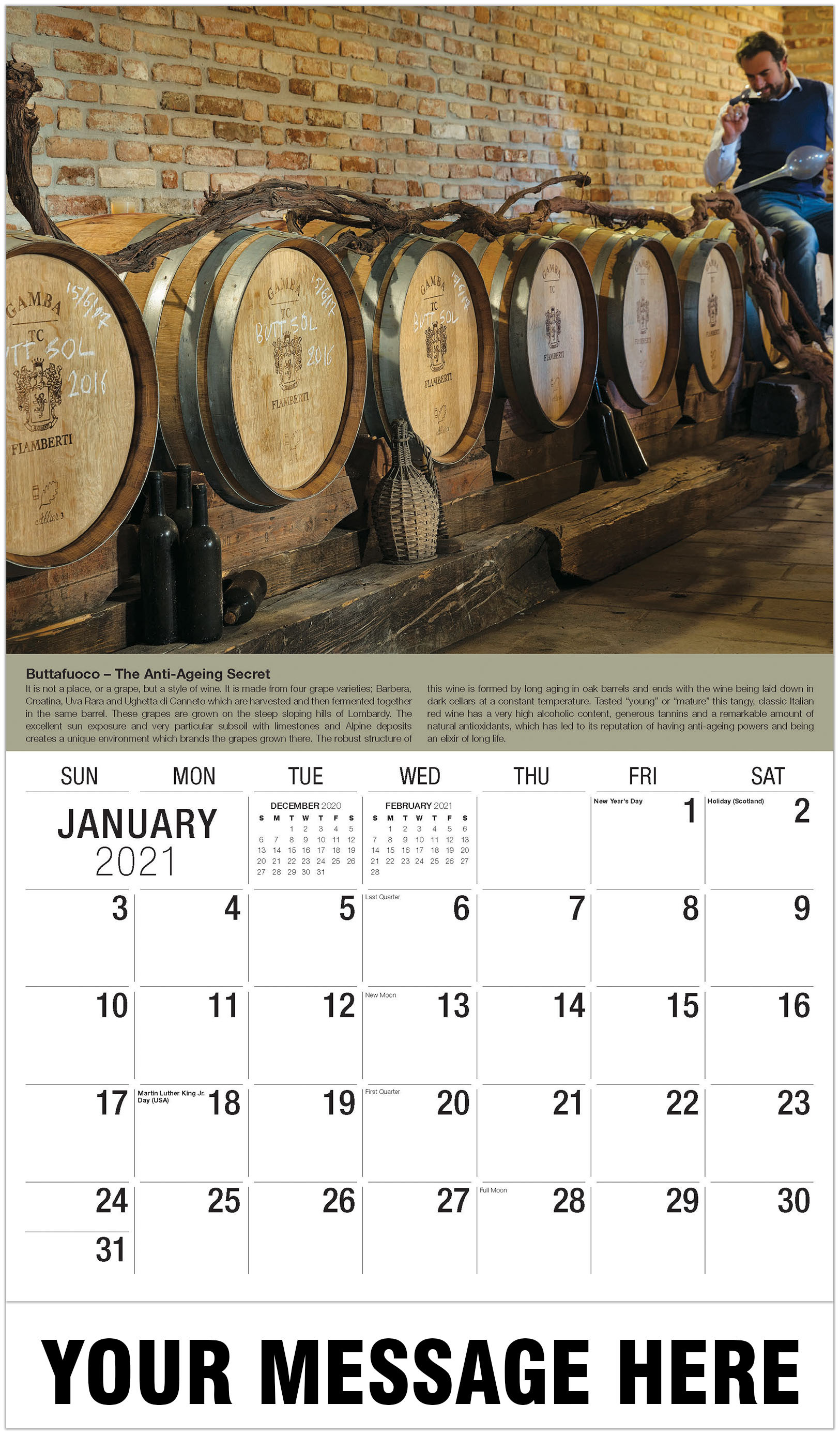 2021 Business Promo Calendar | Vintages - Wine Tasting, Storage and ...