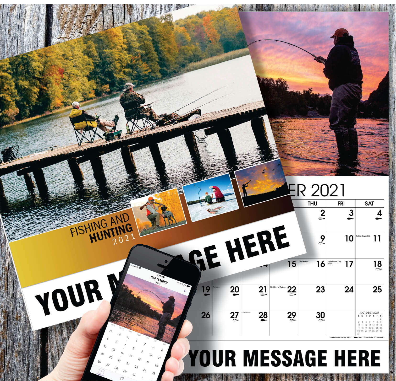 2021 Promotional Advertising Calendar Fishing and Hunting