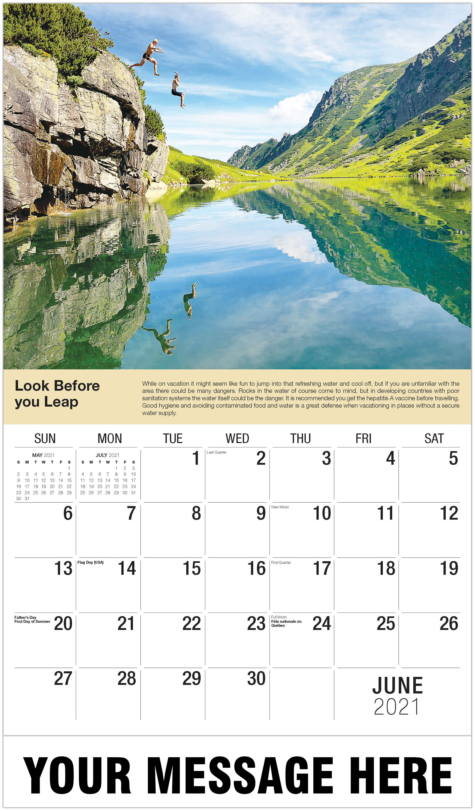 Health and Wellness Tips 2021 Promotional Calendar ...