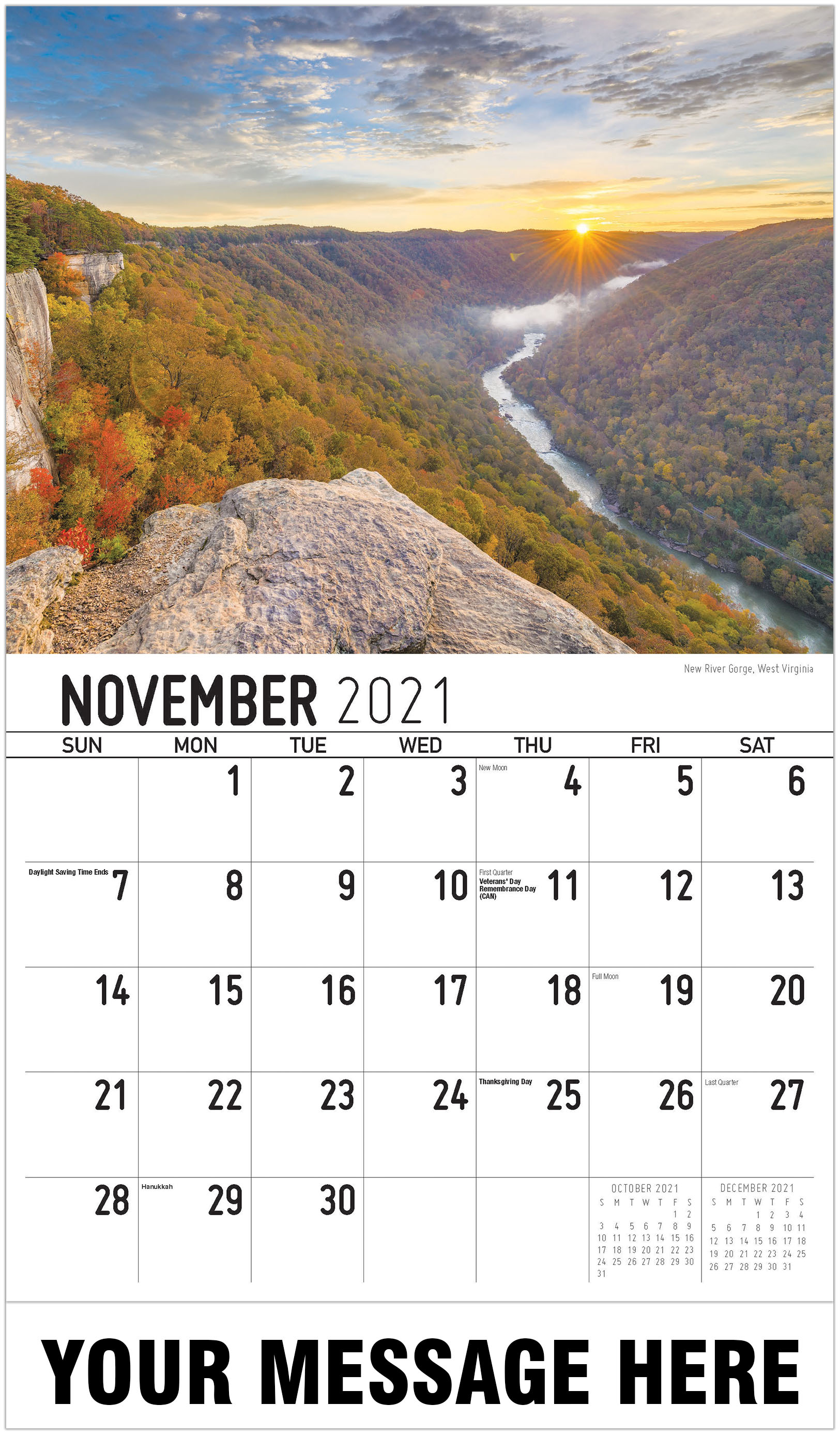 2021 Southeast USA Scenic Calendar Business Promotional Calendar