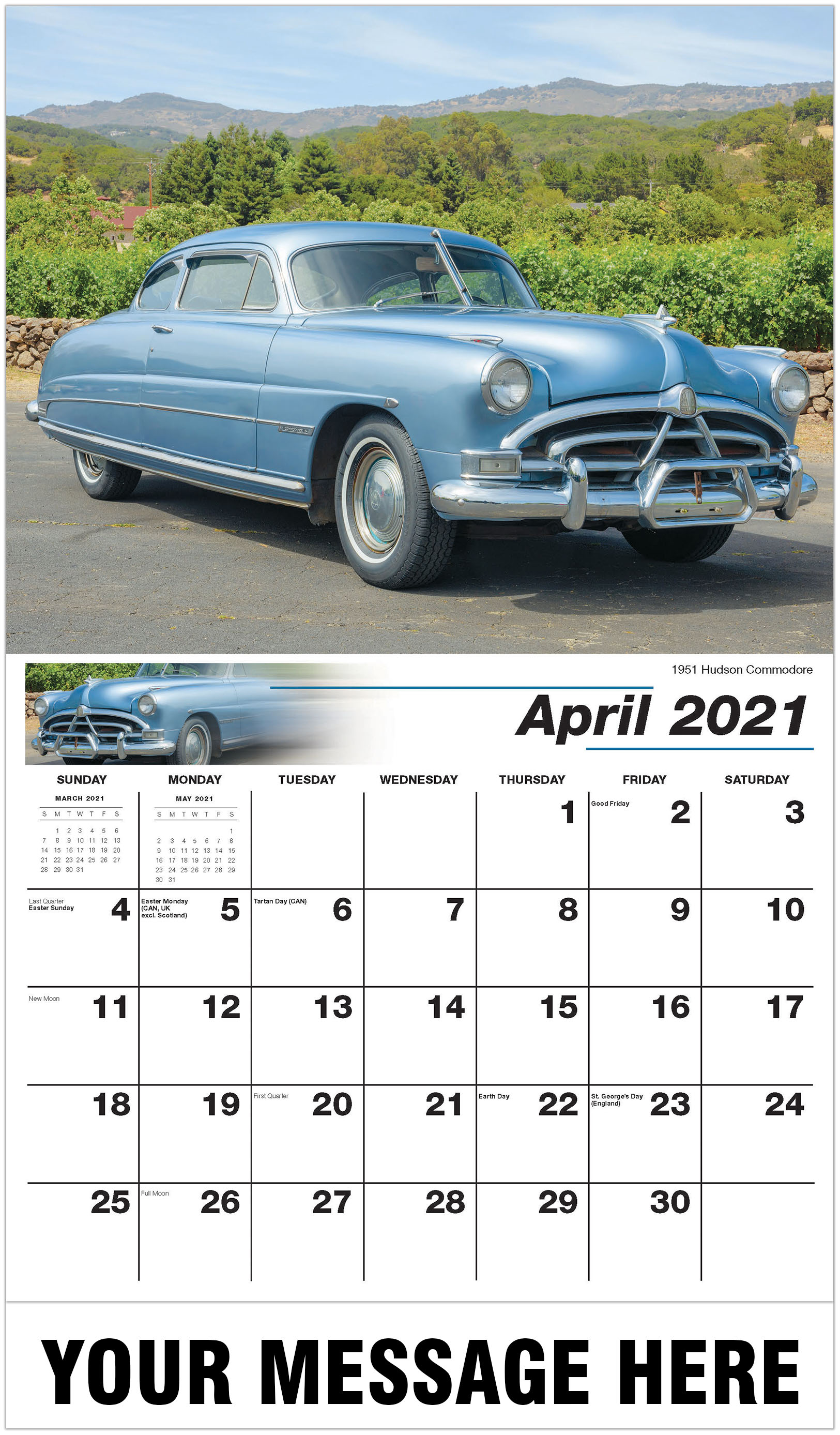 2021 Promotional Calendar | Classic Car Business Promo Calendars