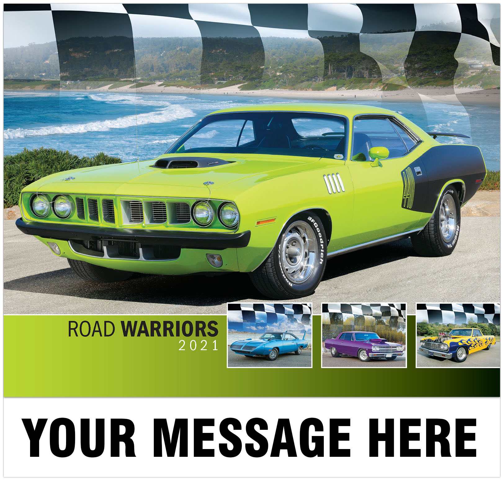 hot rods muscle cars calendar 2021 business promo calendar road warriors