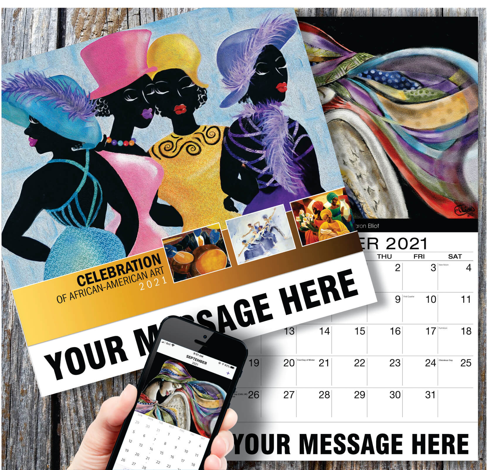 Black Art 2021 Promotional Calendar African American Art Advertising 