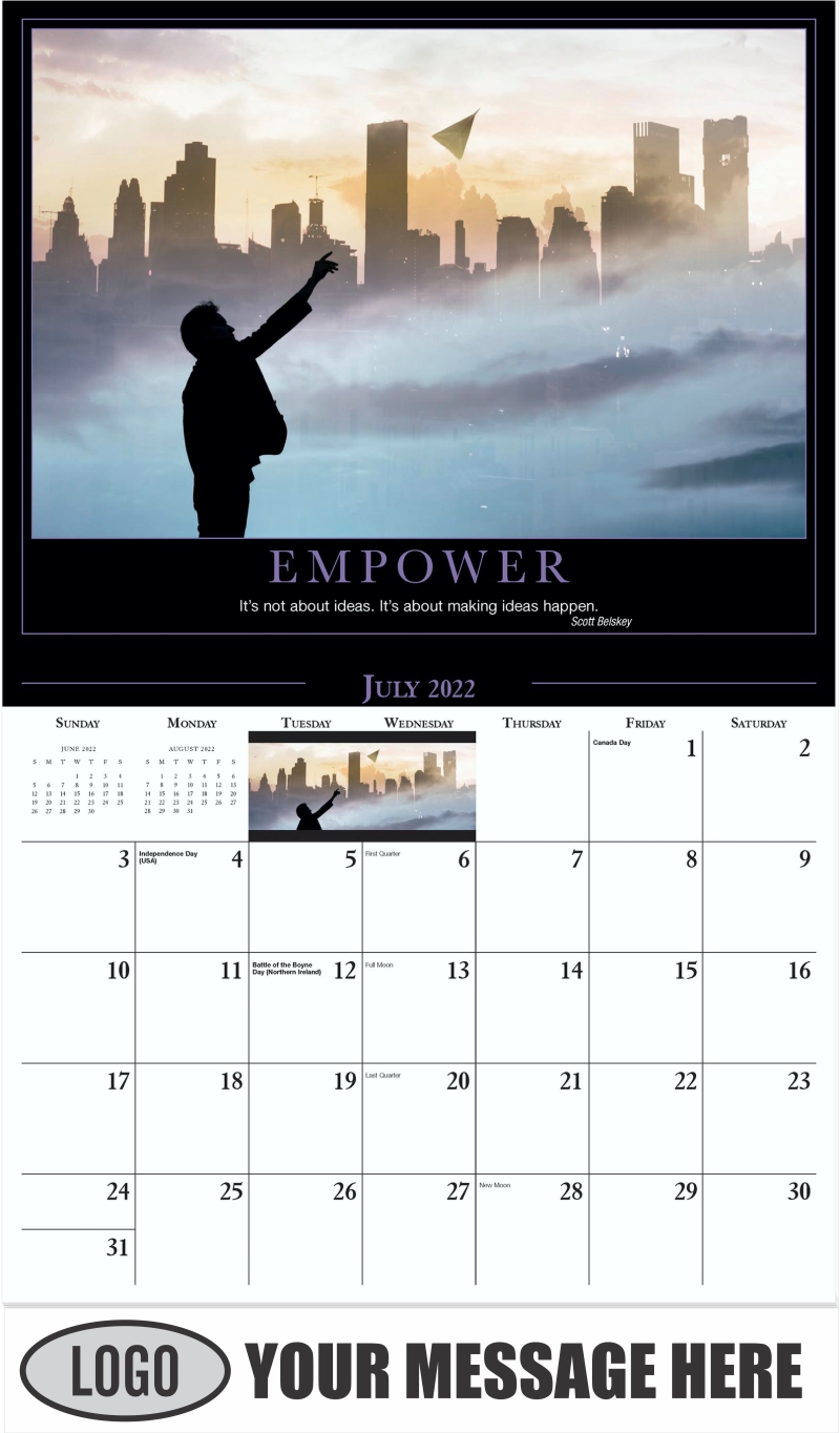 Motivational Quotes | 2022 promotional calendar | low as 65¢