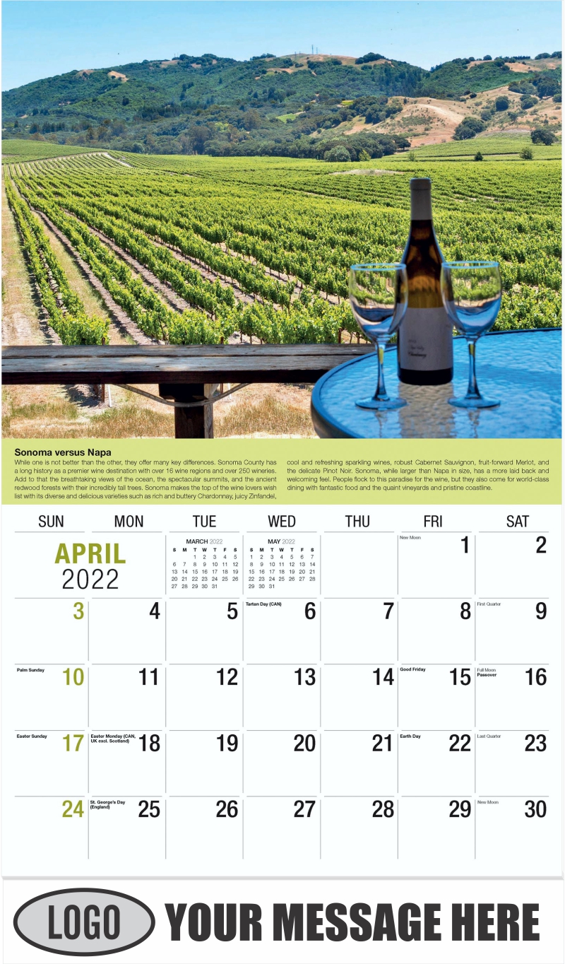 2022 Business Promo Calendar | Vintages - Wine Tips | low as 65¢