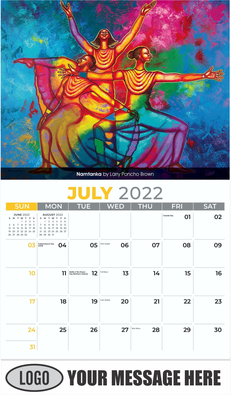 2022 Business Promotion Calendar African American Art low as 65¢