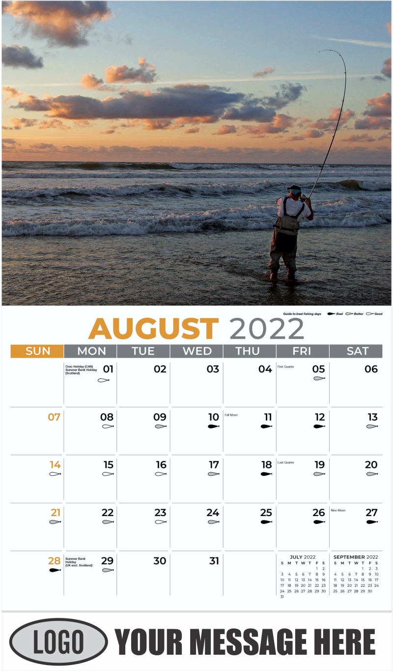 In Fisherman Calendar 2022 August Calendar 2022