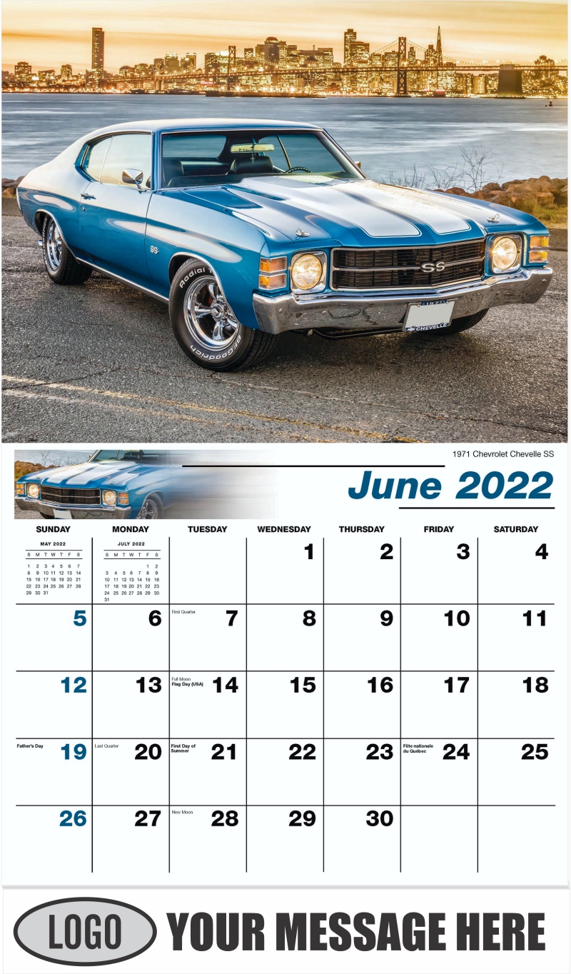 2022 Business Promo Calendar | Vintage Gm Car Calendar | Low As 65¢