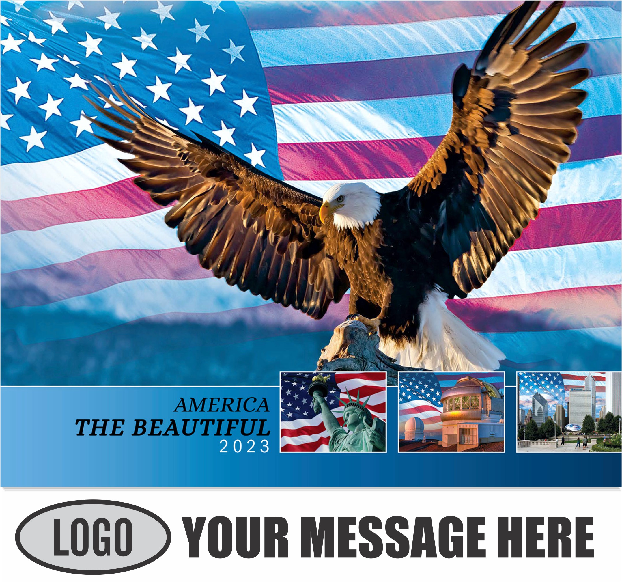 2023 Promotional Calendar America the Beautiful | US Patriotism Calendar