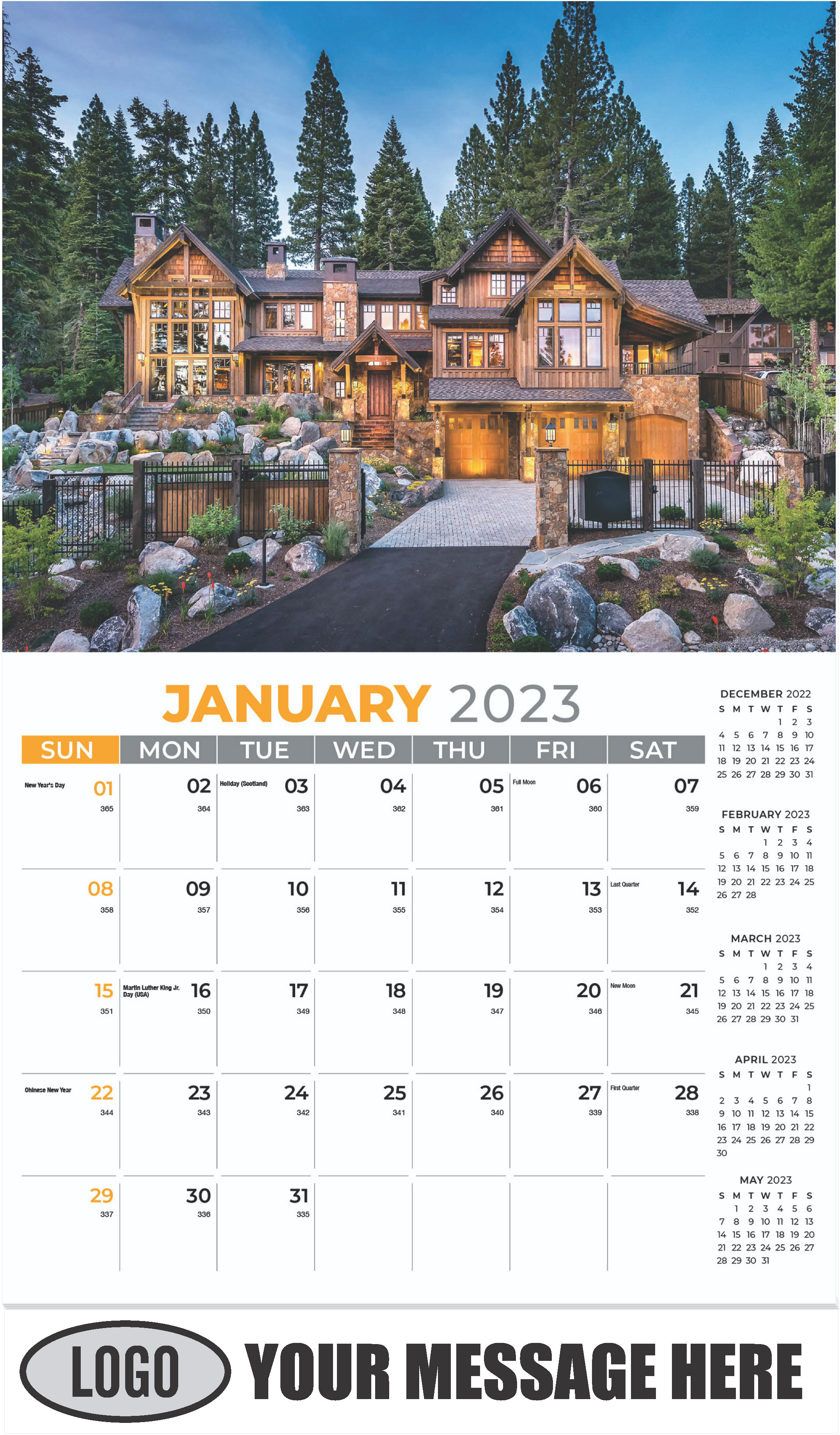 2023 Advertising Calendar | Custom Homes | low as 65¢