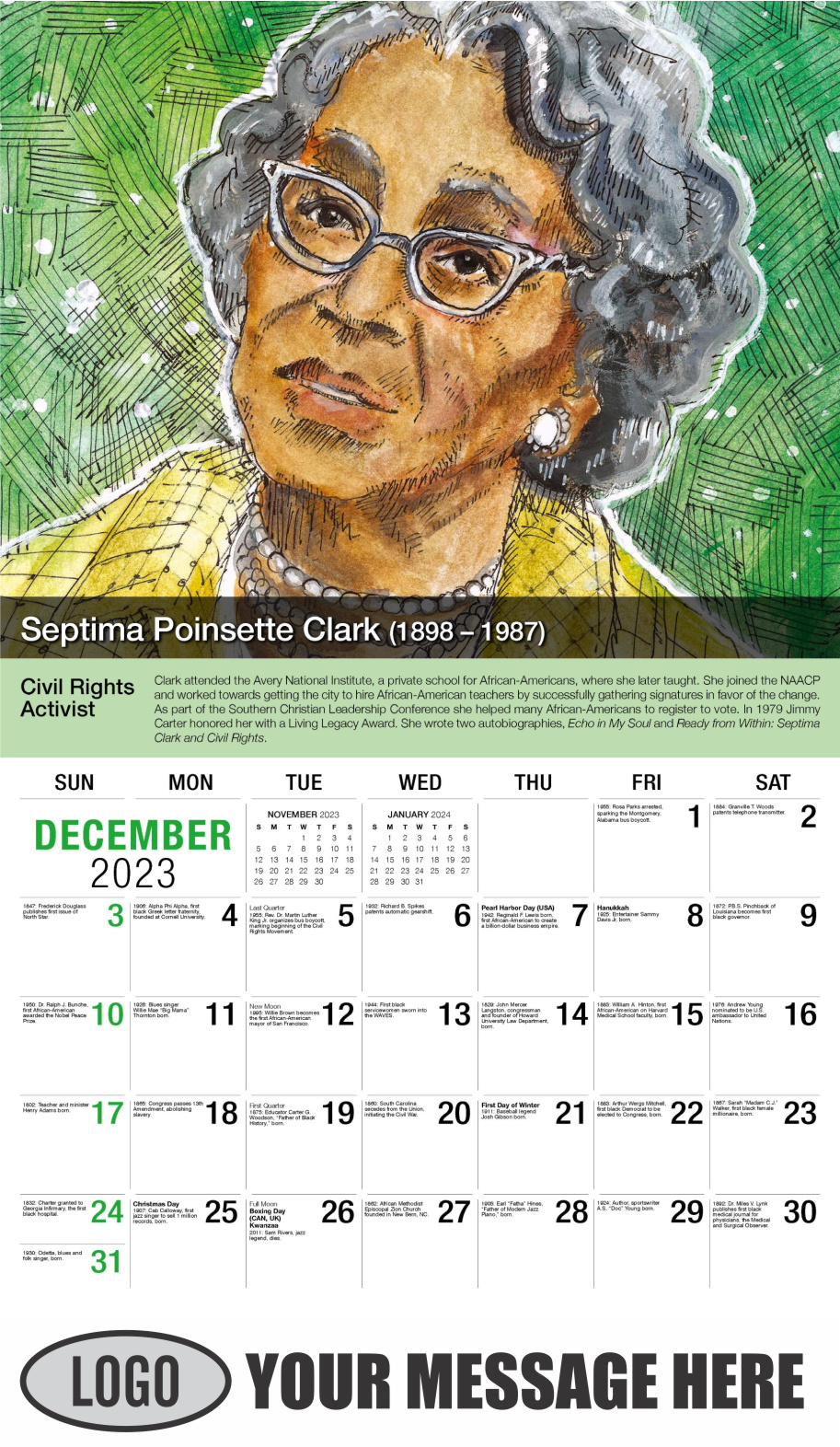 Black History | 2024 Promotional Advertising Calendar | low as 65¢