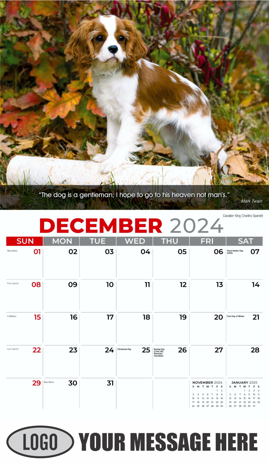 2024 Business Advertsing Calendars Dogs Calendar low as 65¢