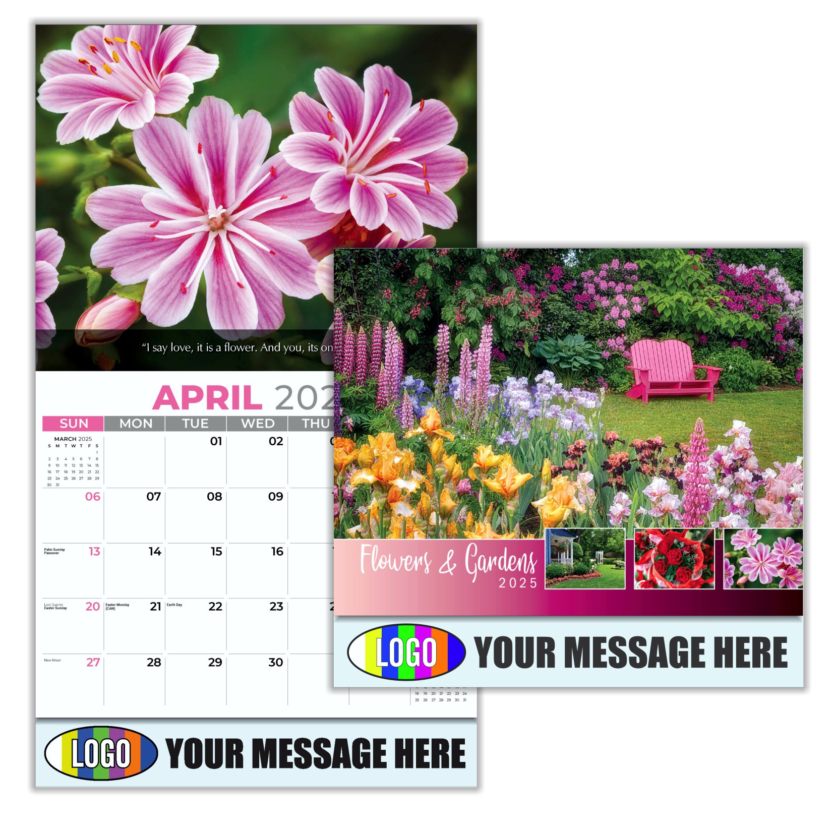 Flowers and Gardens 2024 Business Advertising calendar