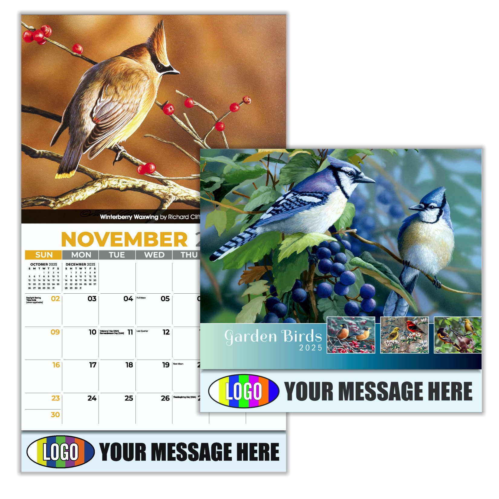 Garden Birds 2024 Business Promotional calendar